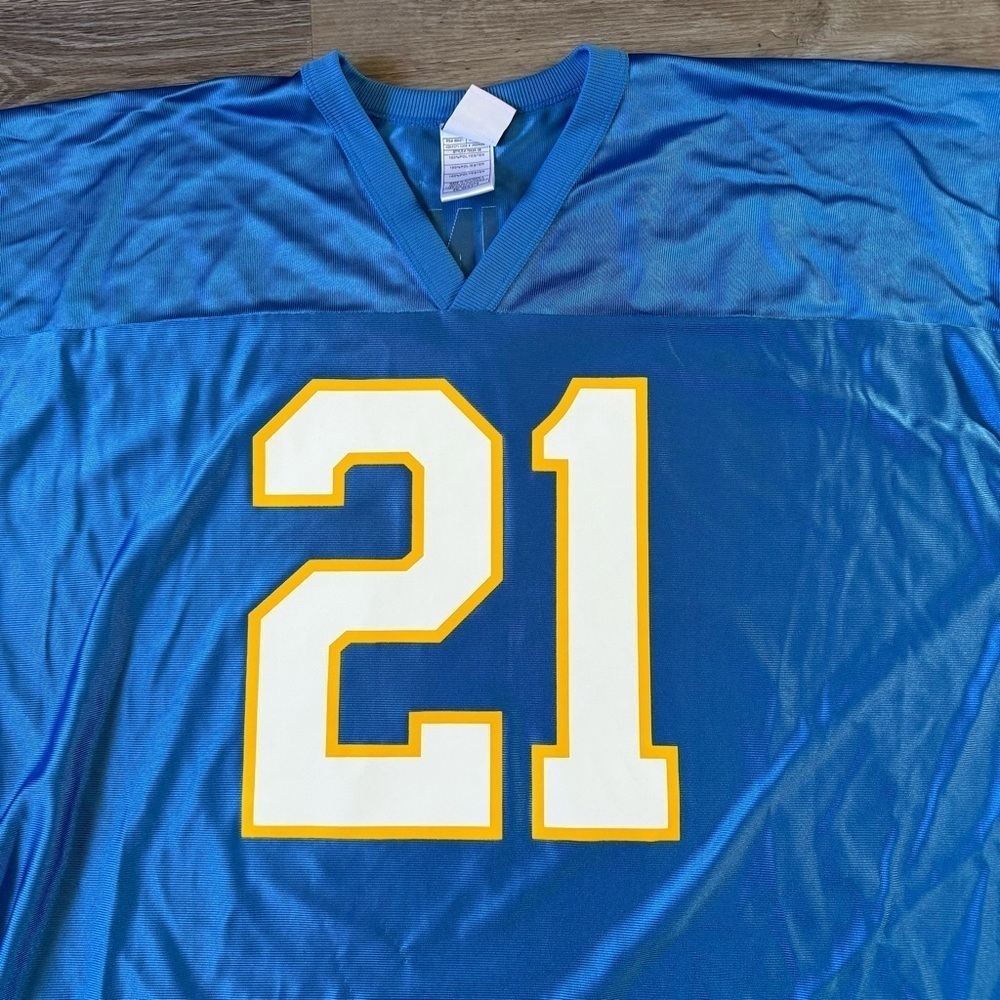 Vintage San Diego Chargers Ladainian Tomlinson blue yellow jersey Men XXL 2XL - Picture 5 of 9